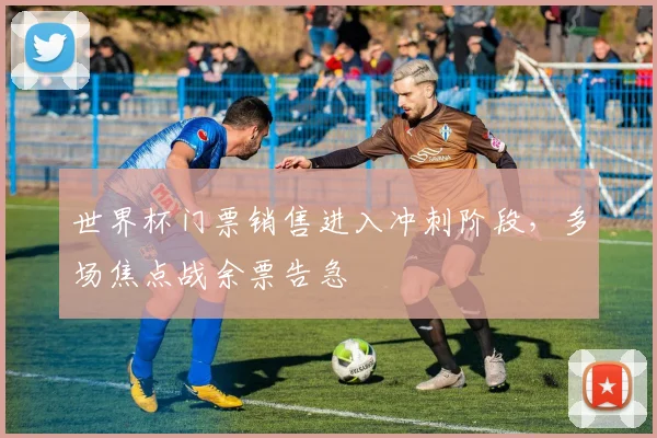世界杯门票销售进入冲刺阶段，多场焦点战余票告急